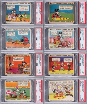 1935 R89 Gum, Inc. "Mickey Mouse" Complete Set (96) - #6 on the PSA Set Registry!